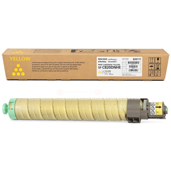 picture Ricoh 820117/TYPE SPC820 Toner yellow, 15.000 pages/5% for Ricoh Aficio SP C 821