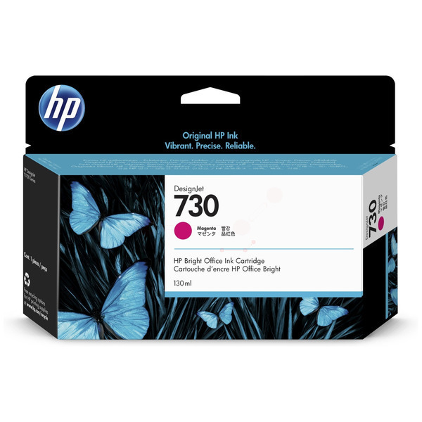 picture HP P2V63A/730 Ink cartridge magenta 130ml for HP DesignJet T 1600/1700/940