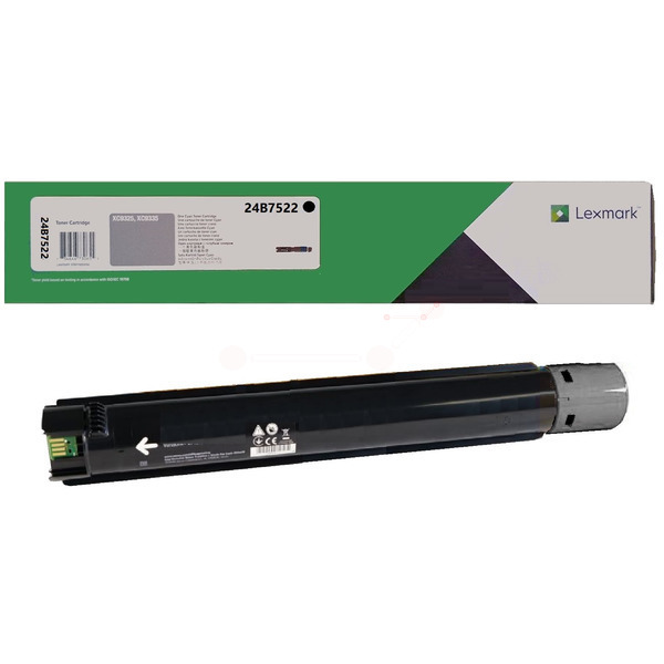 Lexmark 24B7522 Toner-kit black, 25.000 pages ISO/IEC 19752 for Lexmark XC 9325