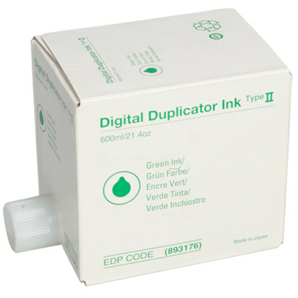 Ricoh 893176/TYPE IICS Ink green 600ml Pack=5 for Ricoh JP 1030/1235/Priport DX 2330