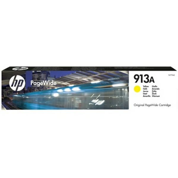 picture HP F6T79AE/913A Ink cartridge yellow, 3.000 pages ISO/IEC 24711 38ml for HP PageWide P 55250/Pro 352/Pro 452/Pro 477